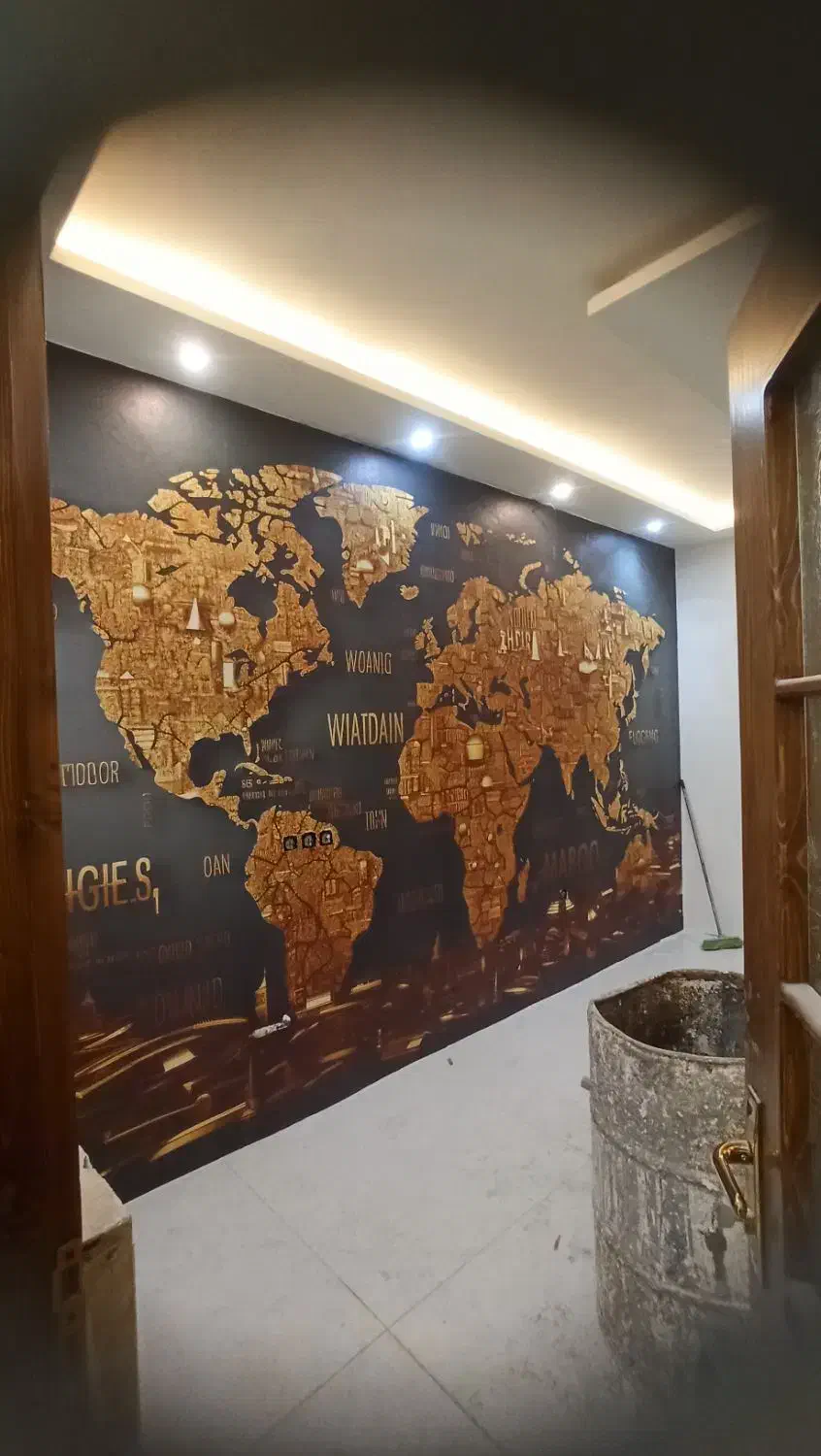 نصب کاغذ دیواری  نصاب پوستر نصاب کاغذ دیواری|خدمات پیشه و مهارت|مشهد, هدایت|دیوار