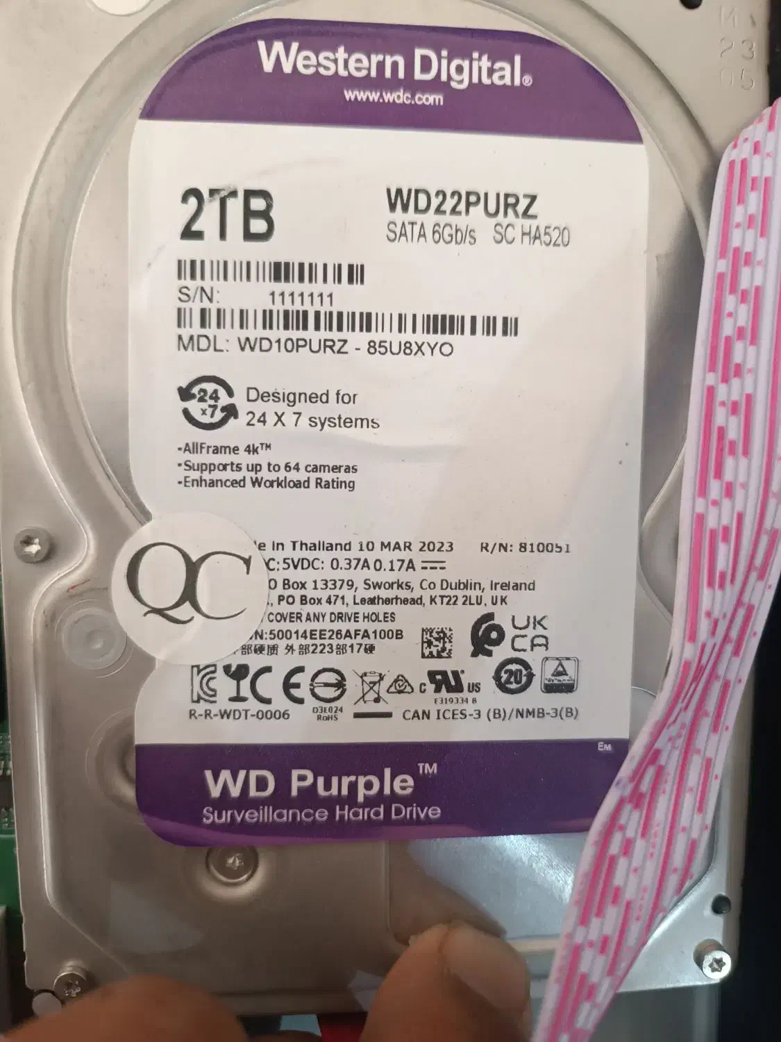 هارد بنفش دو ترا|دوربین مداربسته|زابل, |دیوار