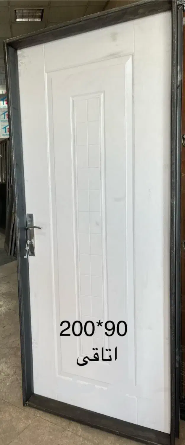 درب اتاقی-در اتاق خواب چوبی با چهارچوب قفل دستگیره|مصالح و تجهیزات ساختمان|تهران, شهرک غزالی|دیوار