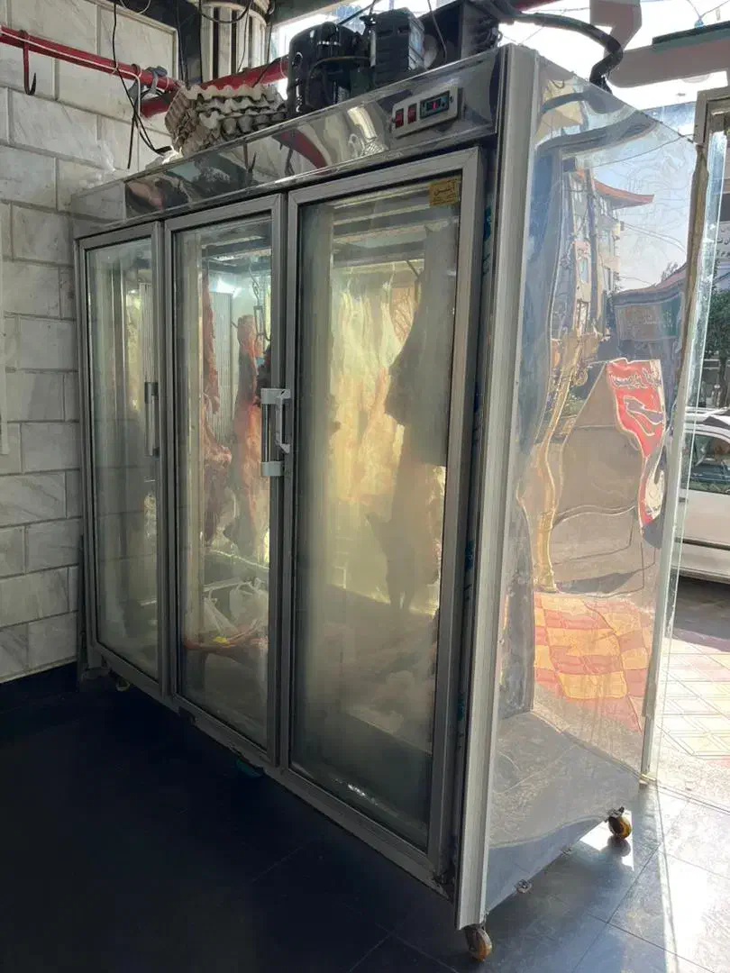 یخچال قصابی ویترینی دو متری|یخچال و فریزر|خرمآباد (تنکابن), |دیوار