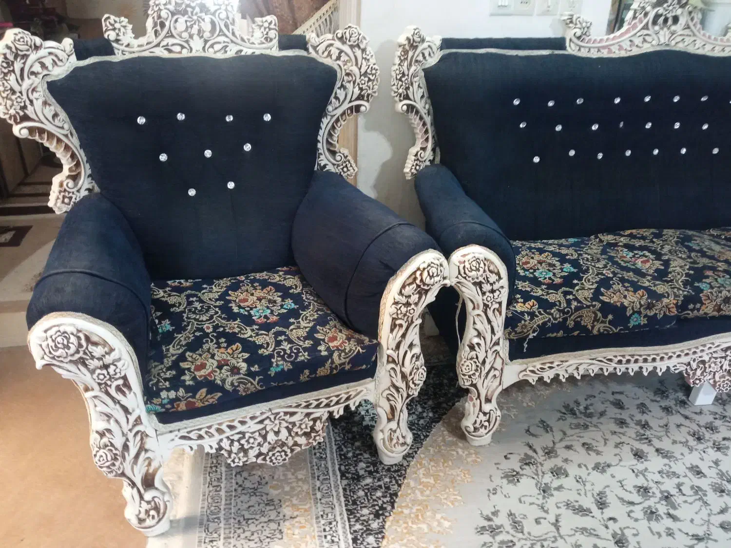 مبل ۷نفره|مبلمان خانگی و میز عسلی|کازرون, |دیوار