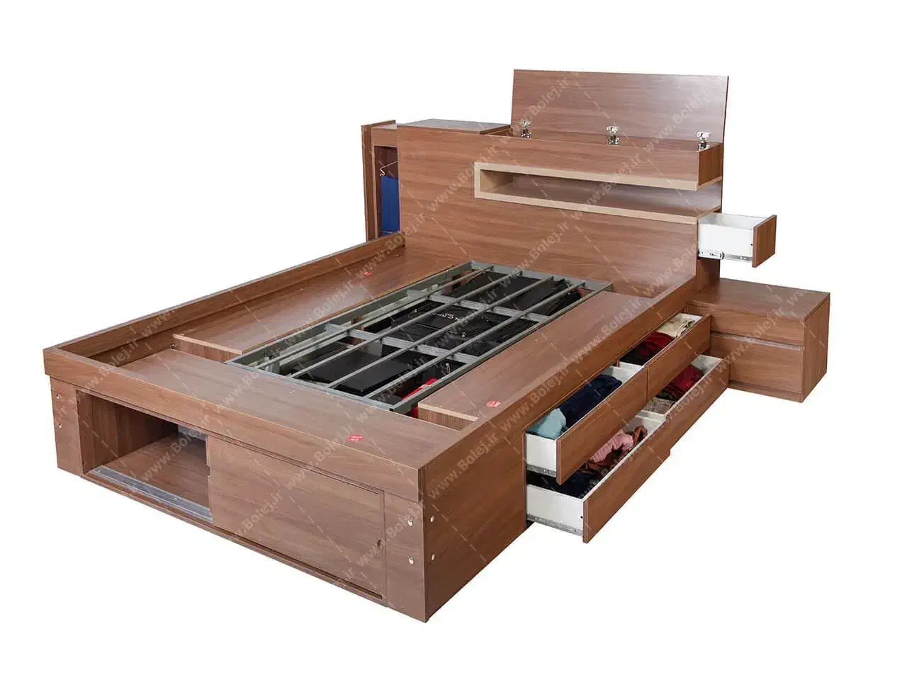 سرویس خواب ۲نفره،کمد دار ،برندبلج با تشک طبی رویا|تخت و سرویس خواب|بوکان, |دیوار