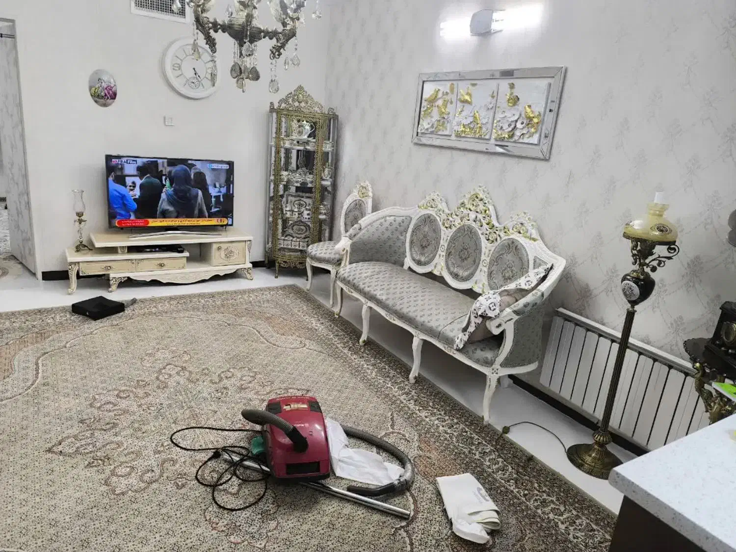 فرش ماشینی طرح دست بافت|فرش|رودهن, |دیوار