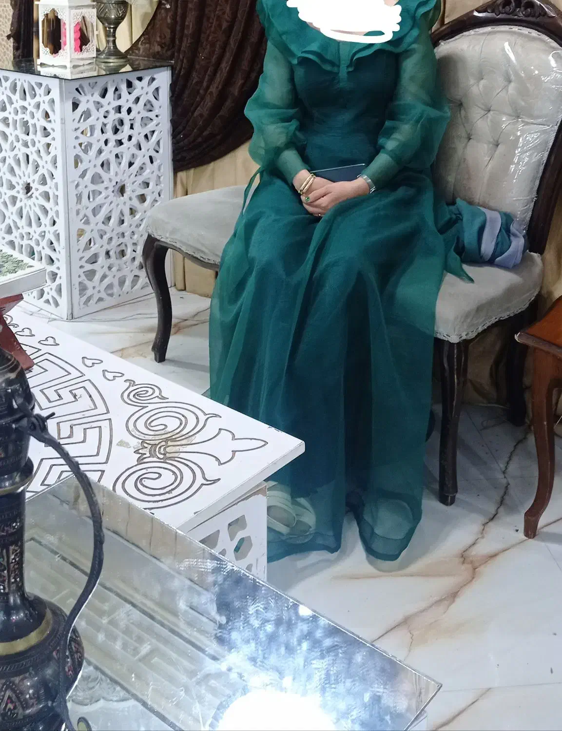 پیراهن مجلسی درحد نو مفت گذاشتم پول یه لباس خونگی|لباس|نورآباد, |دیوار