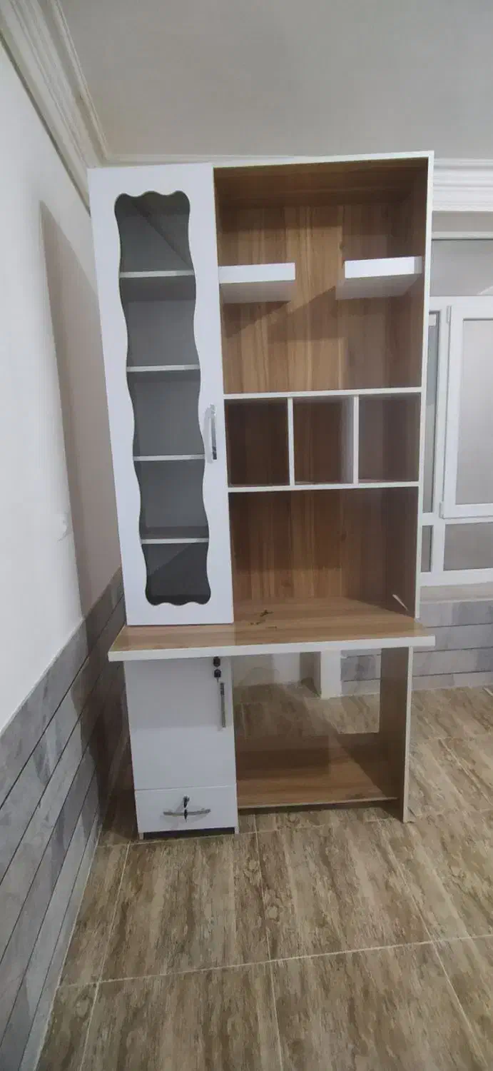 میز تحریر و کتابخانه|میز تحریر و کامپیوتر|قائن, |دیوار