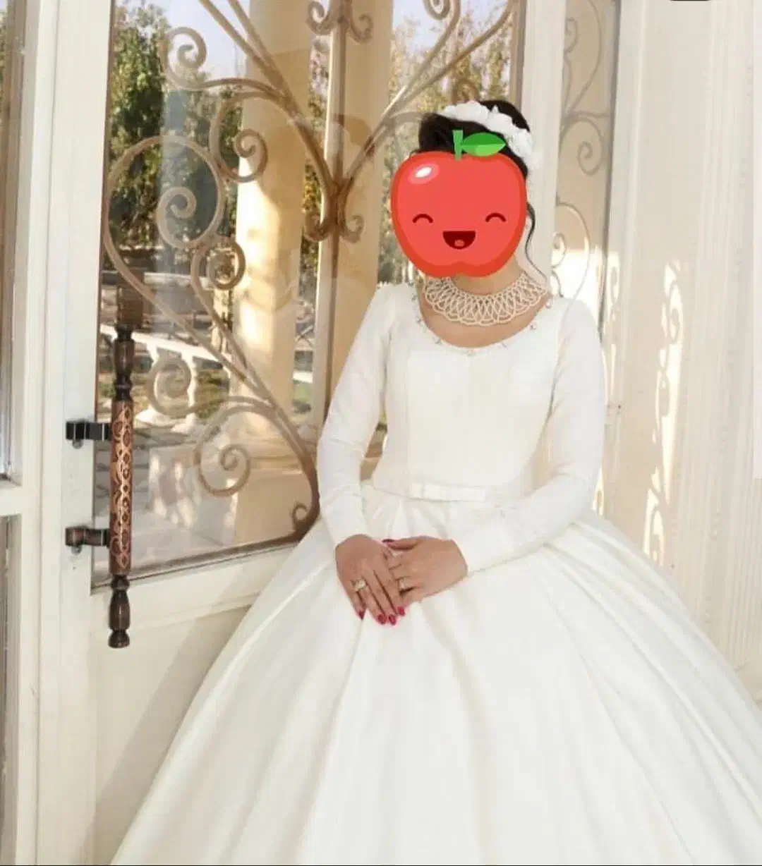 لباس عروس تمام ساتن|لباس|کلاله, |دیوار