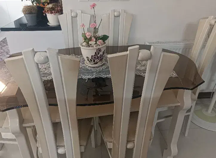 میز غذاخوری ۶ نفره|میز و صندلی غذاخوری|خمین, |دیوار