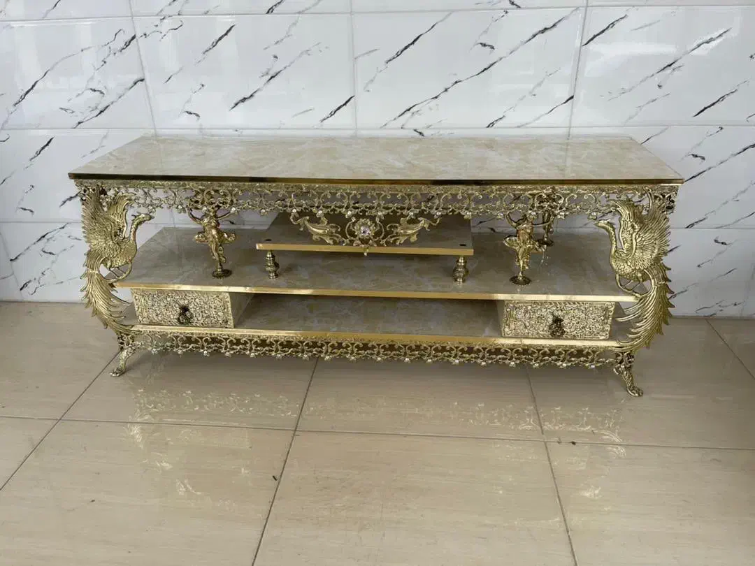 میزتلویزیون وکنسول برنز|بوفه، ویترین، کنسول|یزد, |دیوار