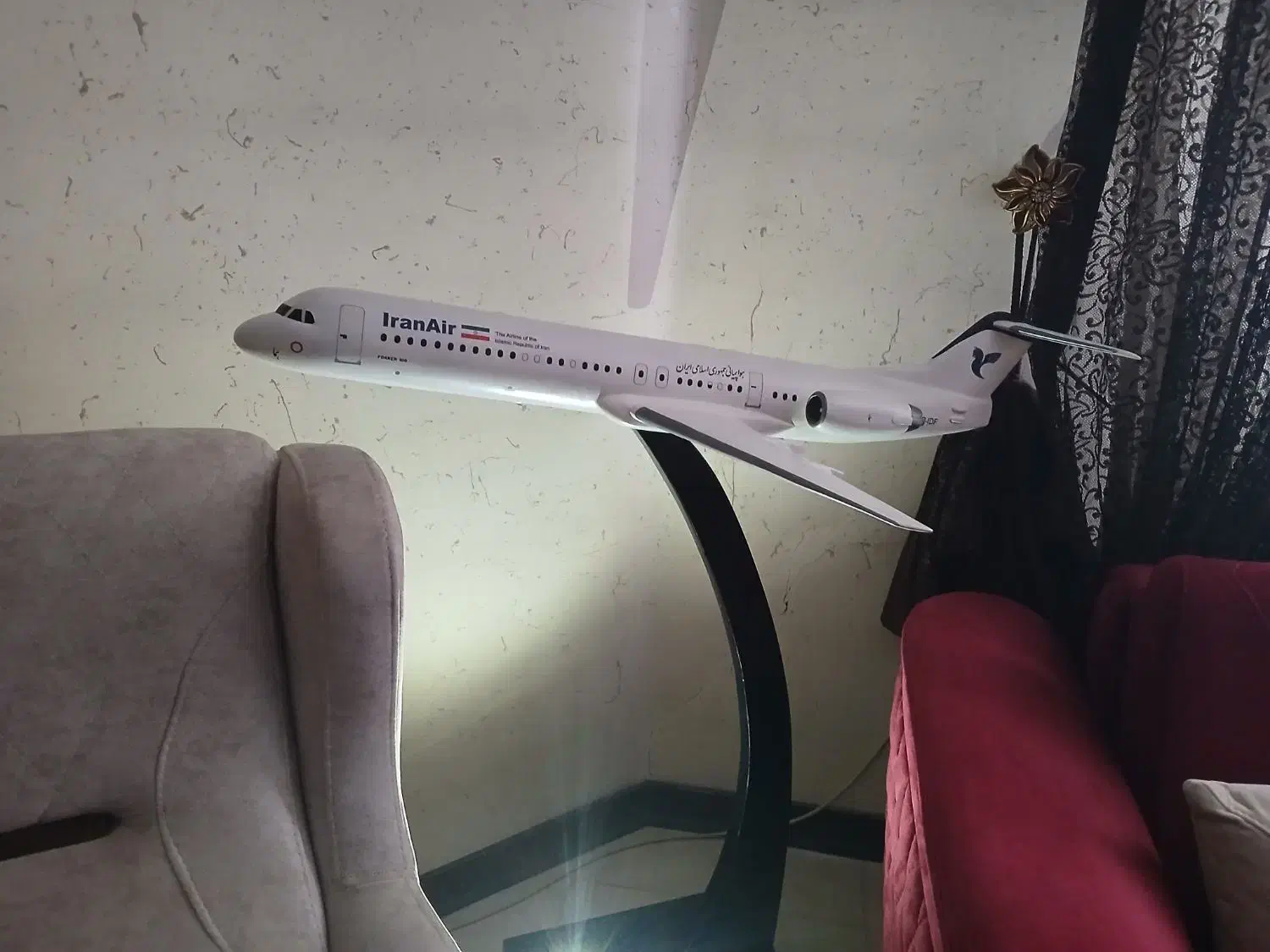 ماکت هواپیما فوکر F-100 ایران ایر|کلکسیون و سرگرمی|فردیس, خیام شرقی|دیوار