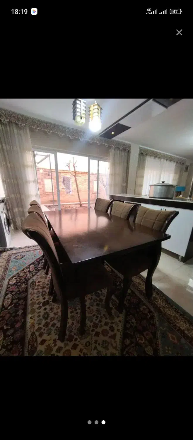 میز ناهارخوری ۶نفره|میز و صندلی غذاخوری|آباده, |دیوار