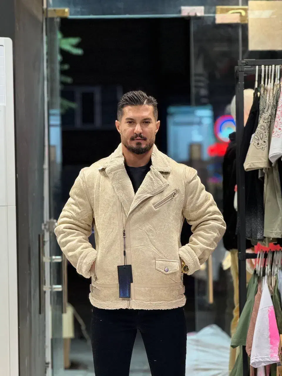 کاپشن بوفالو وارداتی زیپ کج|لباس|تبریز, |دیوار