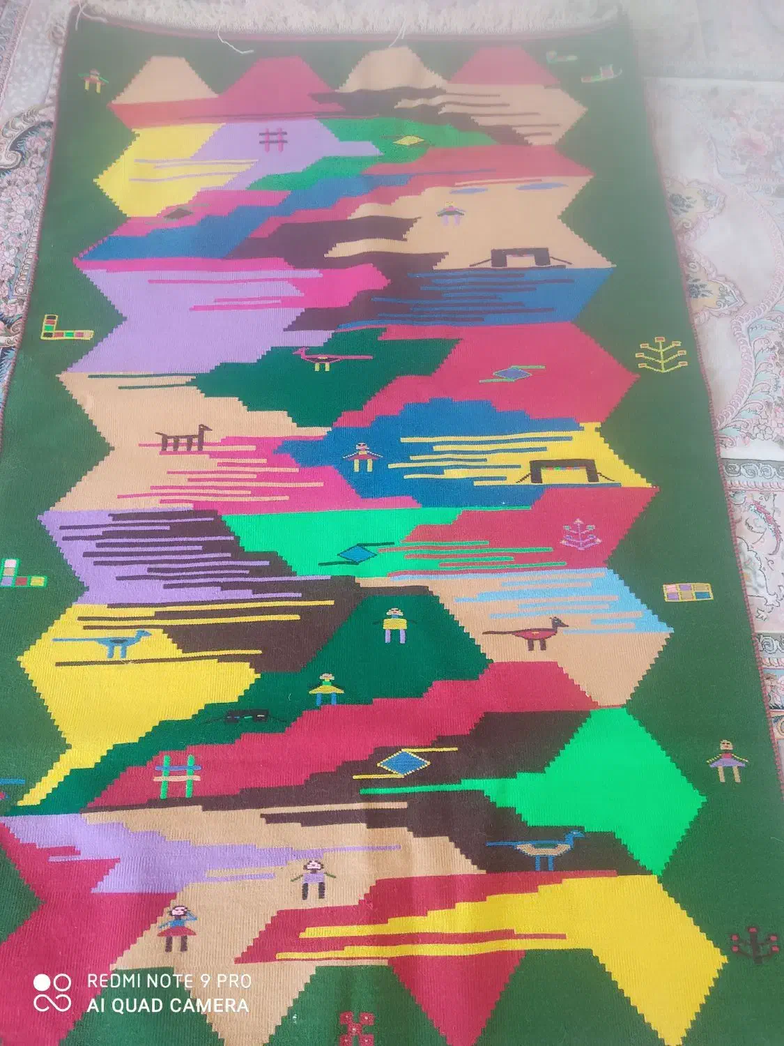 گلیم ترکی|گلیم، جاجیم، گبه|برازجان, |دیوار