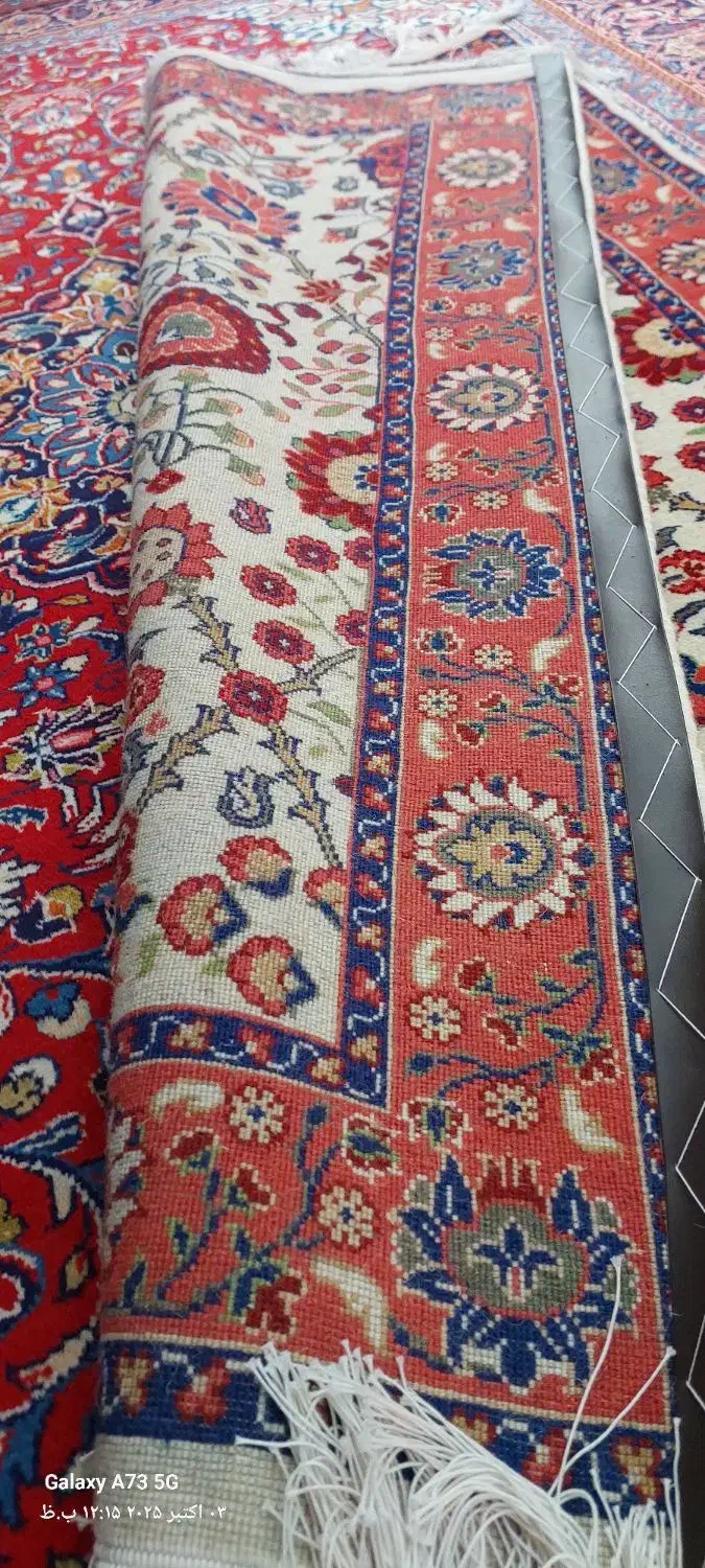 فرش ذرع و نیم با طرح سلطان آباد،با پشم نیوزلندی|فرش|اراک, |دیوار