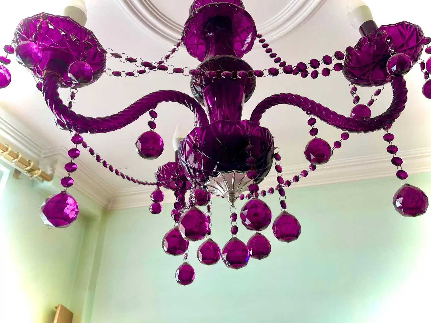 ۲ عدد لوستر کریستالی|لوستر و چراغ آویز|تهران, پرستار|دیوار