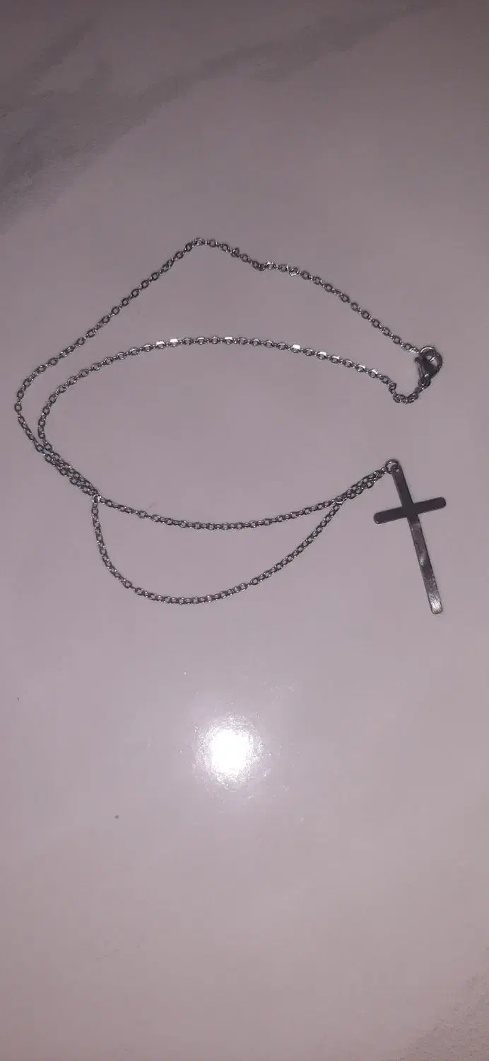 زنجیر نقره با پلاک و دوعدد زنجیر پلاک اب طلا|جواهرات|اصفهان, خانه اصفهان|دیوار