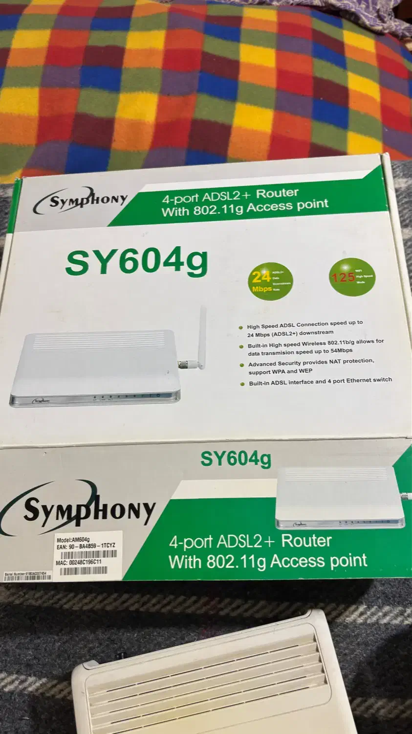 مودم adsl2+ برند symphony|مودم و تجهیزات شبکه|قزوین, |دیوار