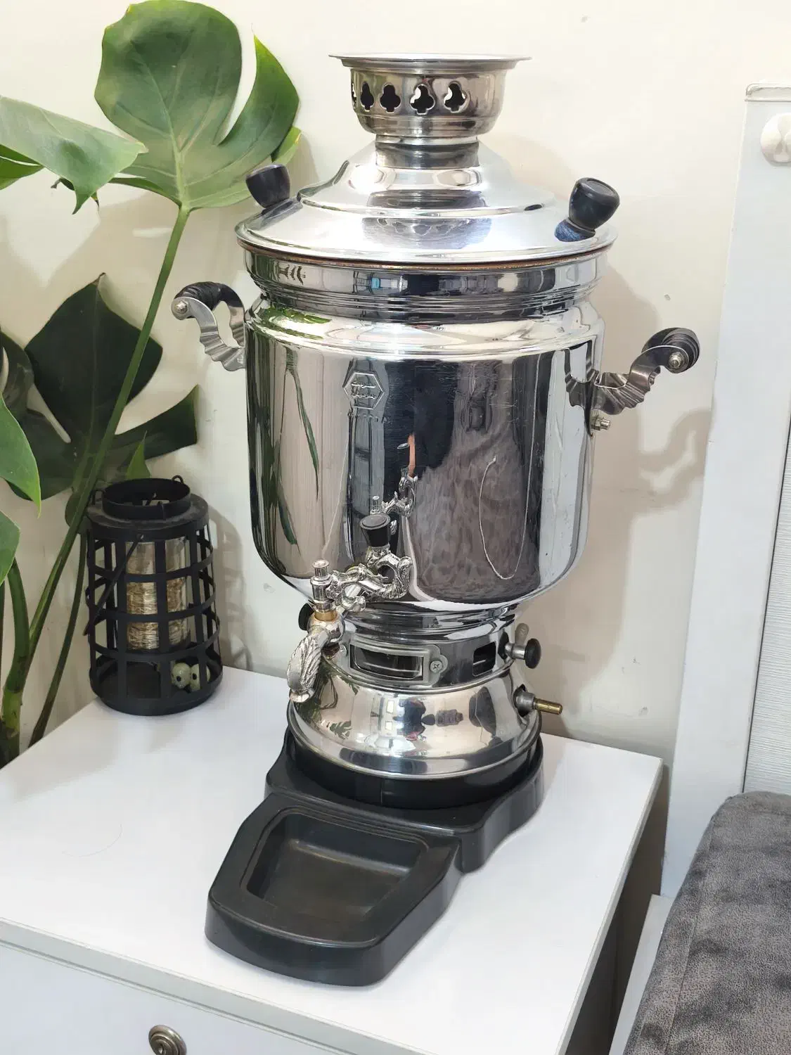 سماور گازی ۸ لیتری مزردیان تمام برنجی|سماور، چایساز، قهوهساز|فردوسیه, |دیوار