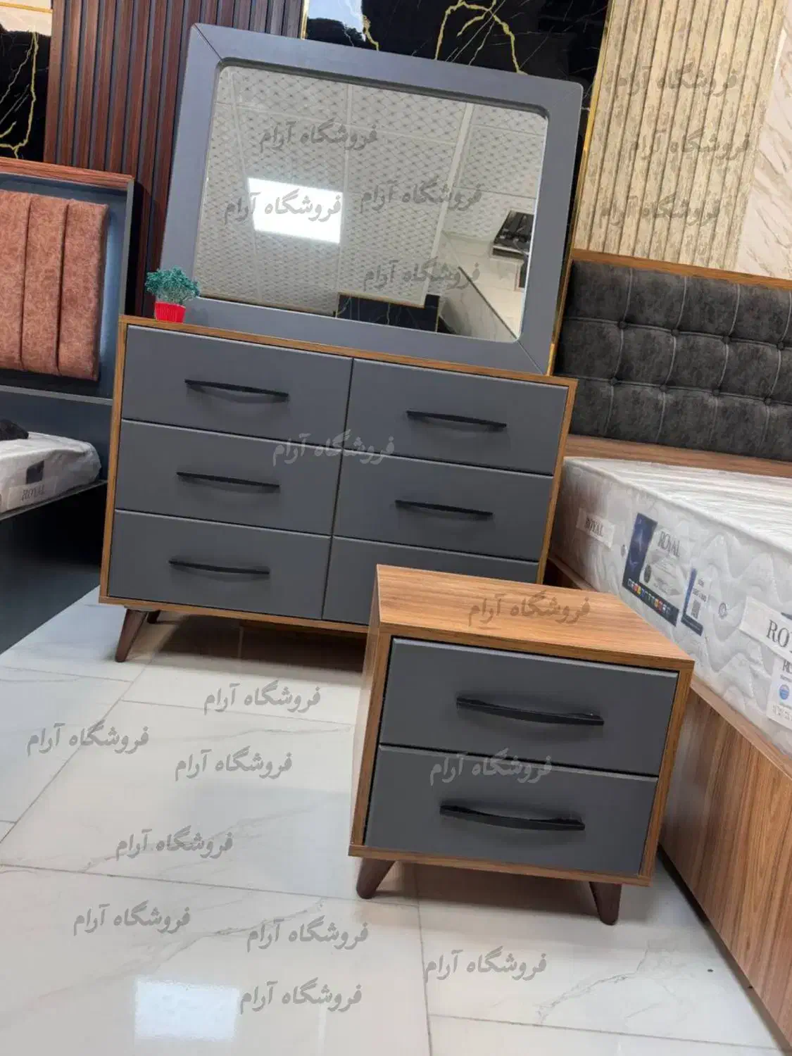 سرویس خواب کامل بهار/ تخت لمسه خور سایزبندی|تخت و سرویس خواب|کرج, شهرک بنفشه|دیوار