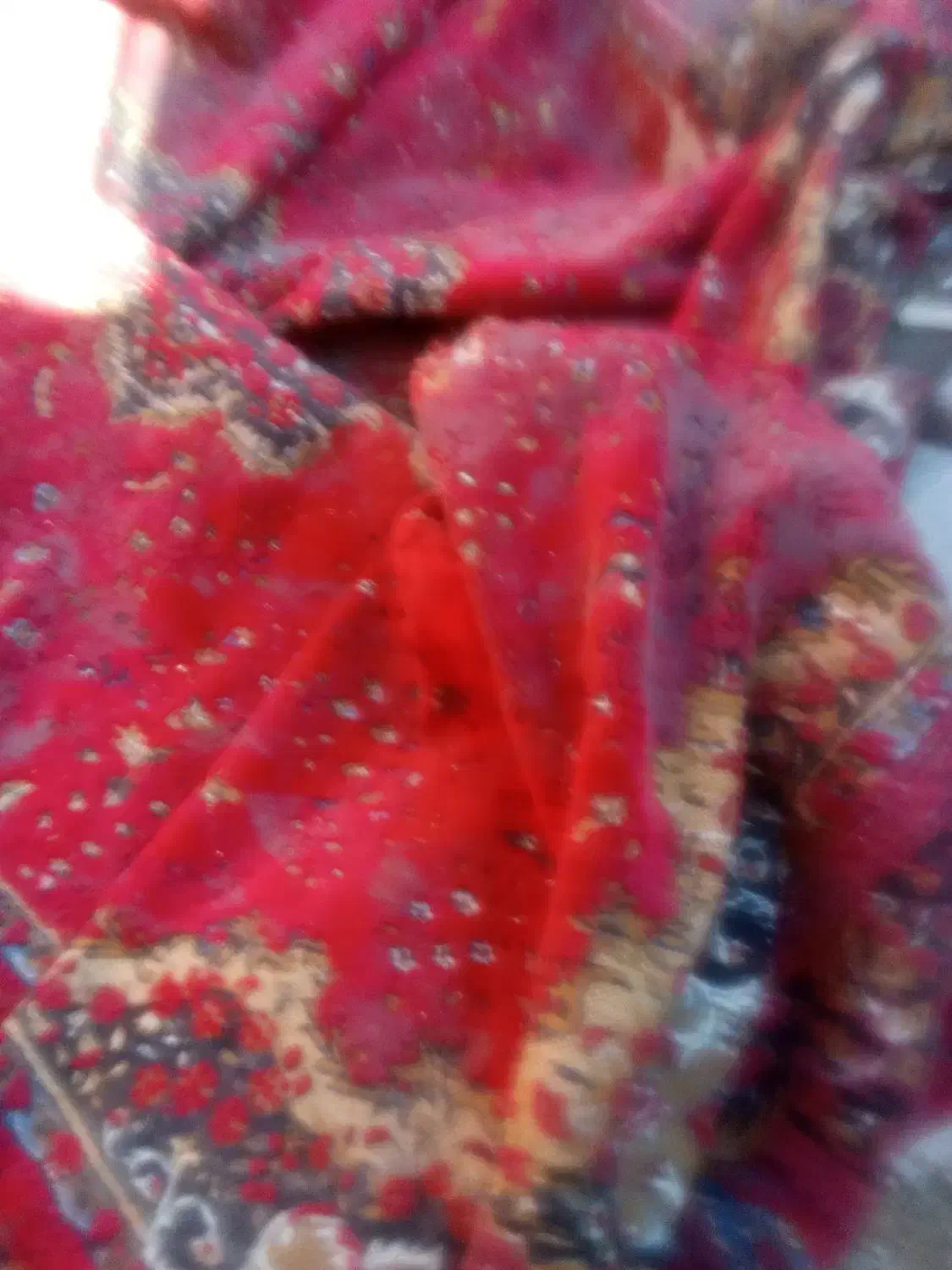 فرش کارکرده بدون زدگی، خوش نقش|فرش|کوهدشت, |دیوار