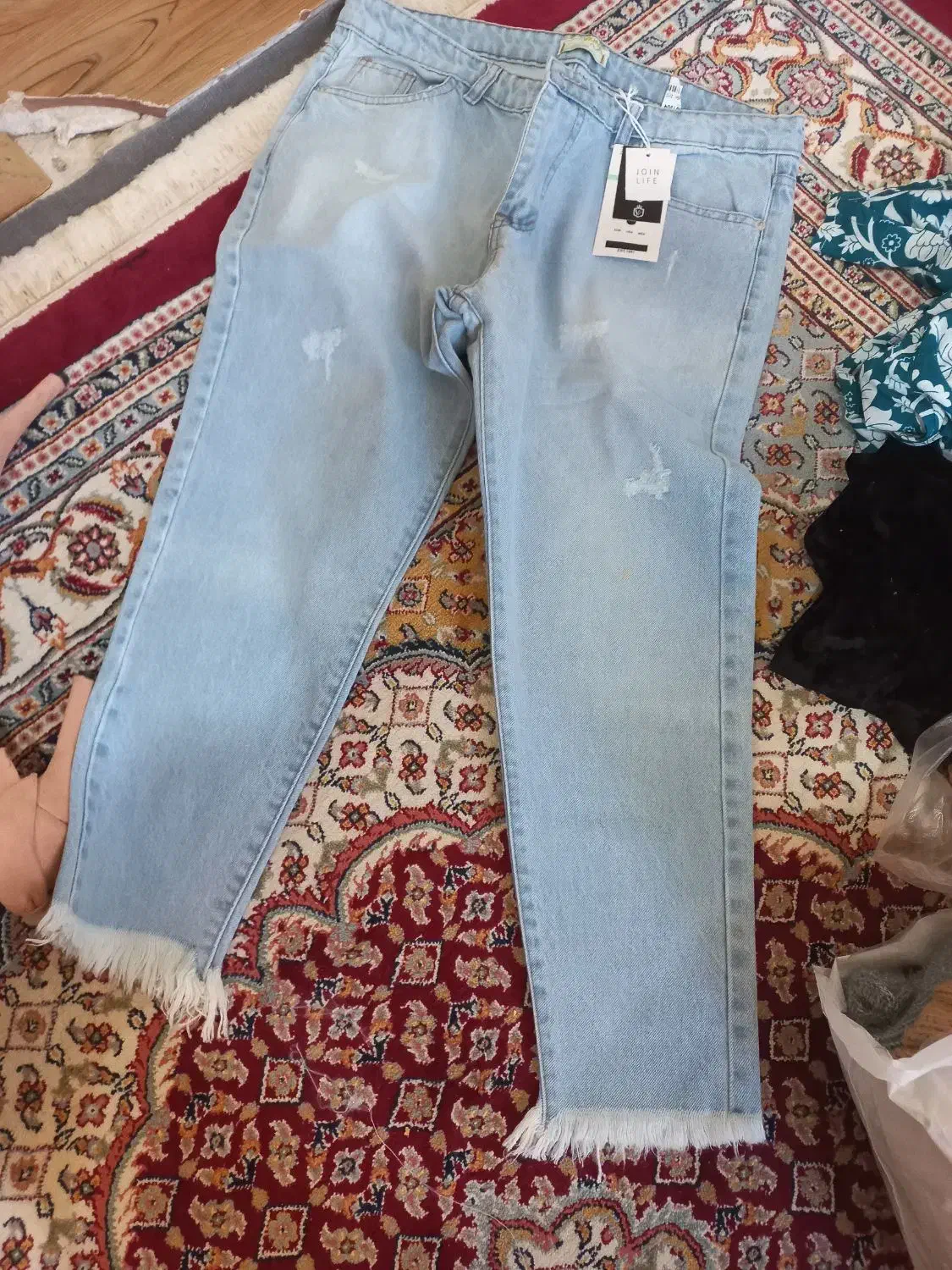 شلوار لی مام|لباس|گرمی, |دیوار