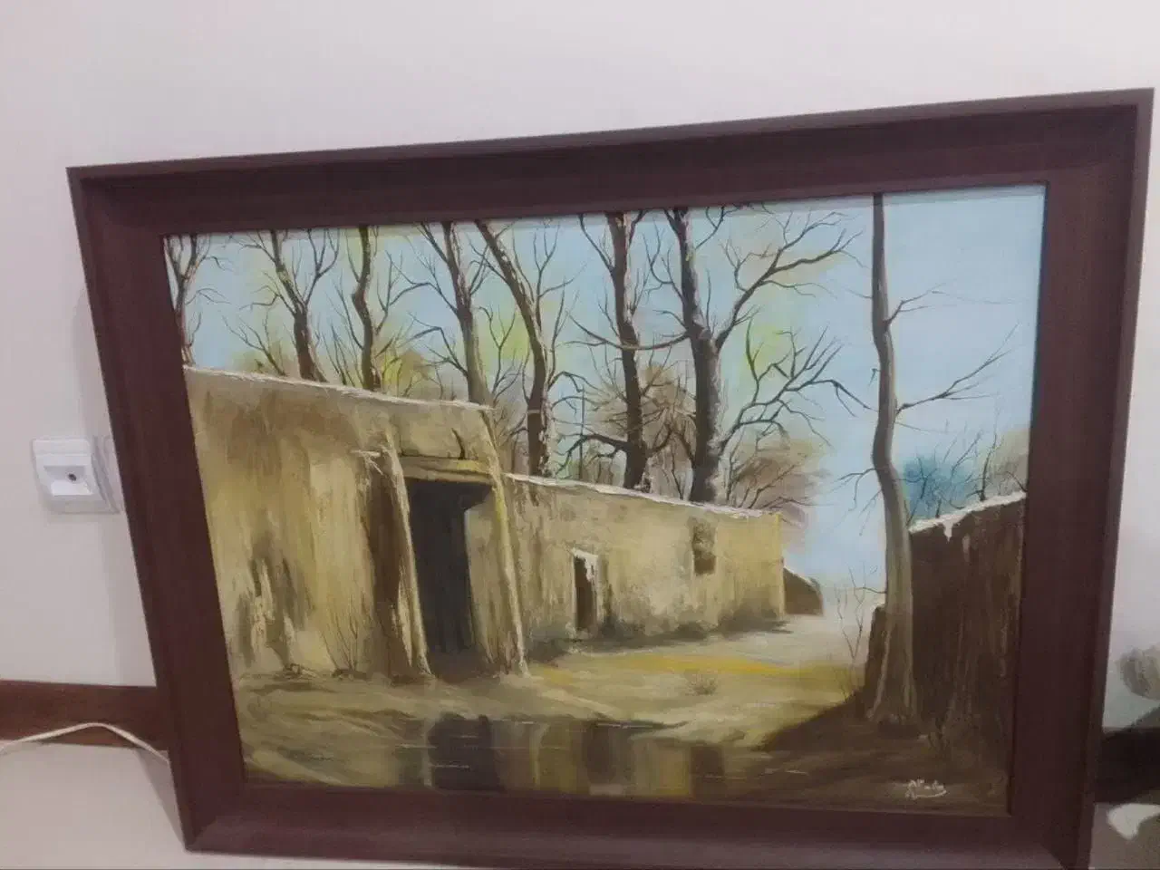 تابلو رنگ روغن کار دست با امضای نقاش وقاب کاملا نو|تابلو، نقاشی، عکس|کرج, گوهردشت|دیوار