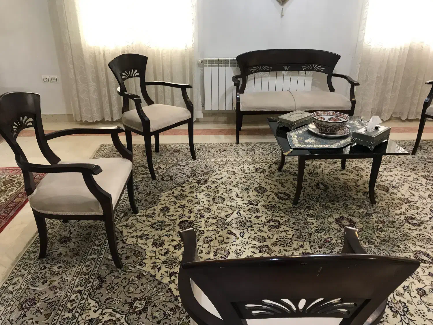 مبلمان ۸نفره با میزوصندلی غذا خوری ۴نفره کم جا|مبلمان خانگی و میز عسلی|تهران, دردشت|دیوار