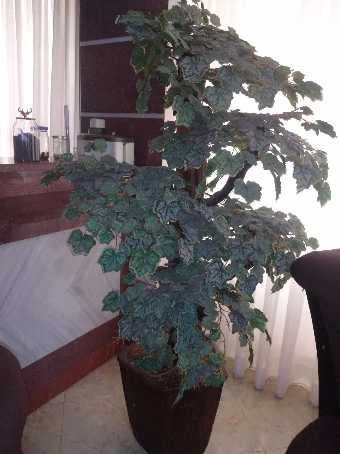 گلدون با گل بلند|گل مصنوعی|ساری, |دیوار