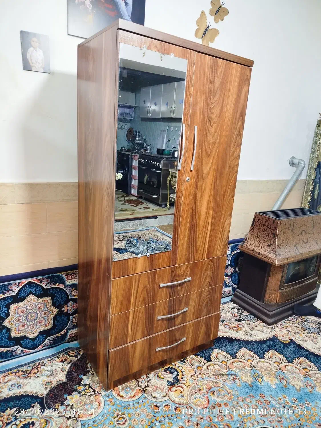 کمد لباس و دراور نونو هست اصلا استفاده نشده|جاکفشی، کمد، دراور|قزوین, |دیوار