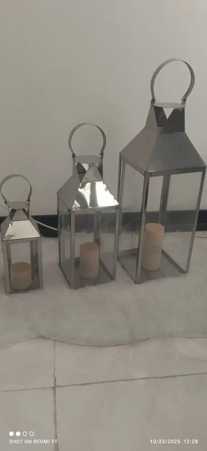 فانوس کنار سالنی با شمع|صنایع دستی و سایر لوازم تزئینی|کرج, کمالشهر|دیوار