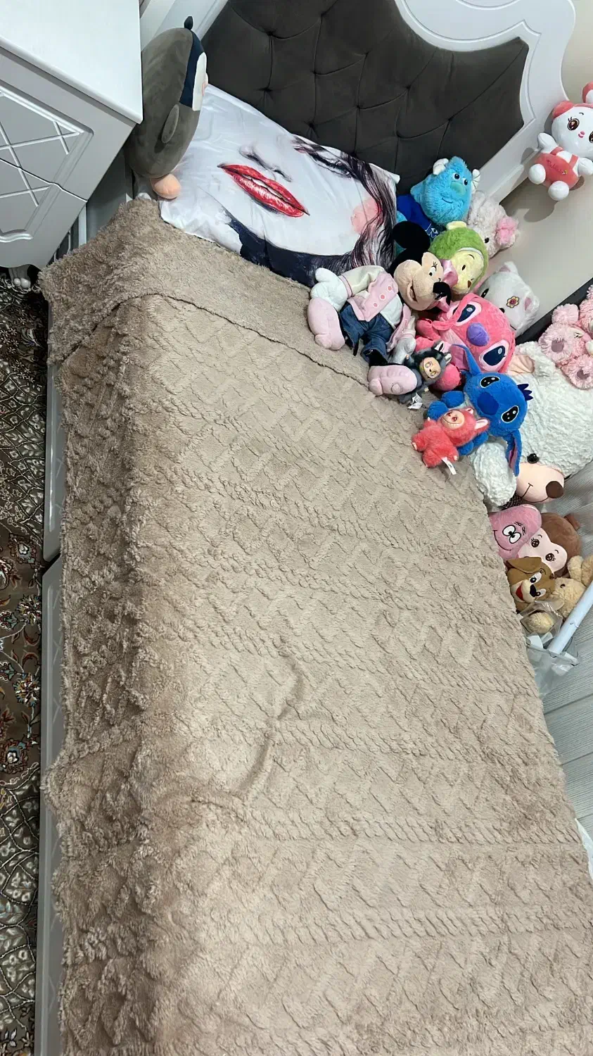 تخت خواب تک نفره با پاتختی|تشک تختخواب|باقرشهر, |دیوار