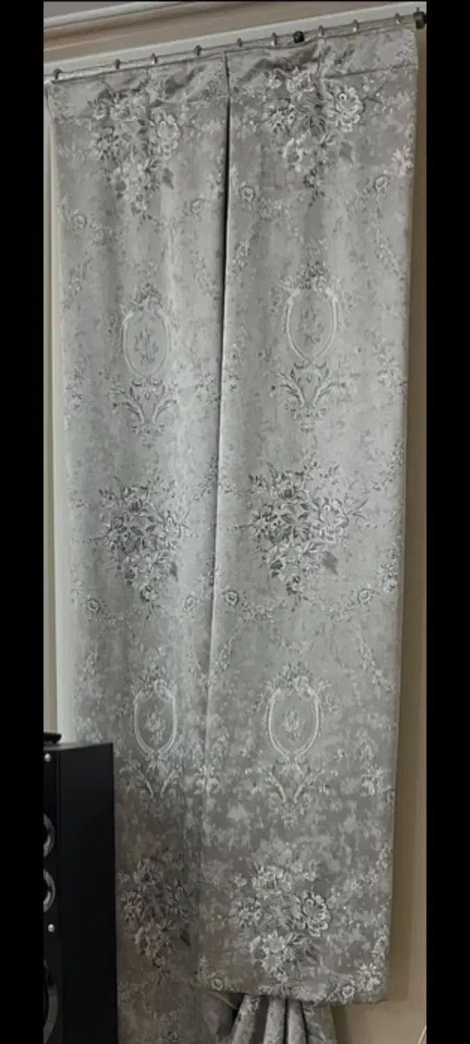 کناره پرده طوسی روشن|پرده، رانر، رومیزی|تهران, شهرک طالقانی|دیوار