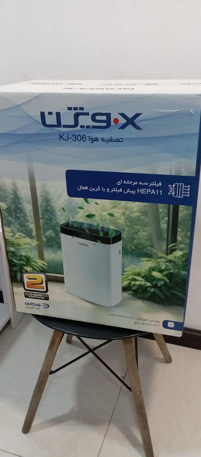 یک دستگاه تصفیه هوا KJ306 ایکس ویژن آکبند|پنکه و تصفیهکنندهٔ هوا|تهران, شهرک دانشگاه شریف|دیوار