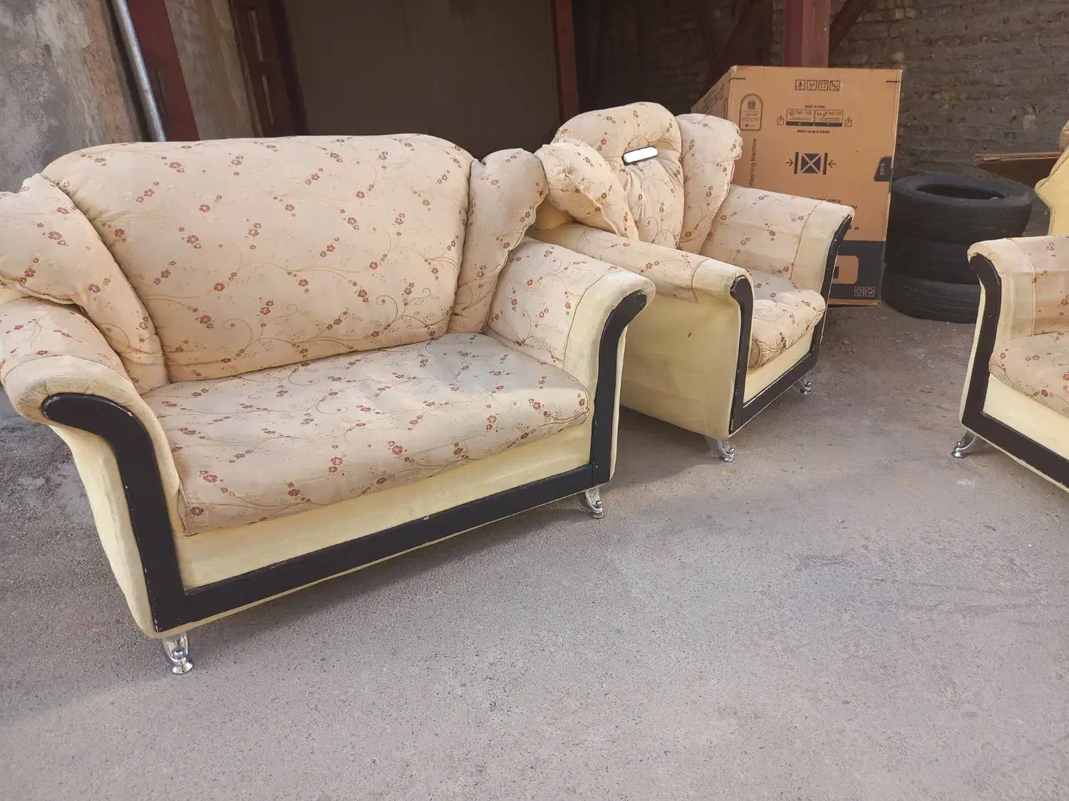 مبل هفت نفره بدون میزعسلی|مبلمان خانگی و میز عسلی|نورآباد, |دیوار