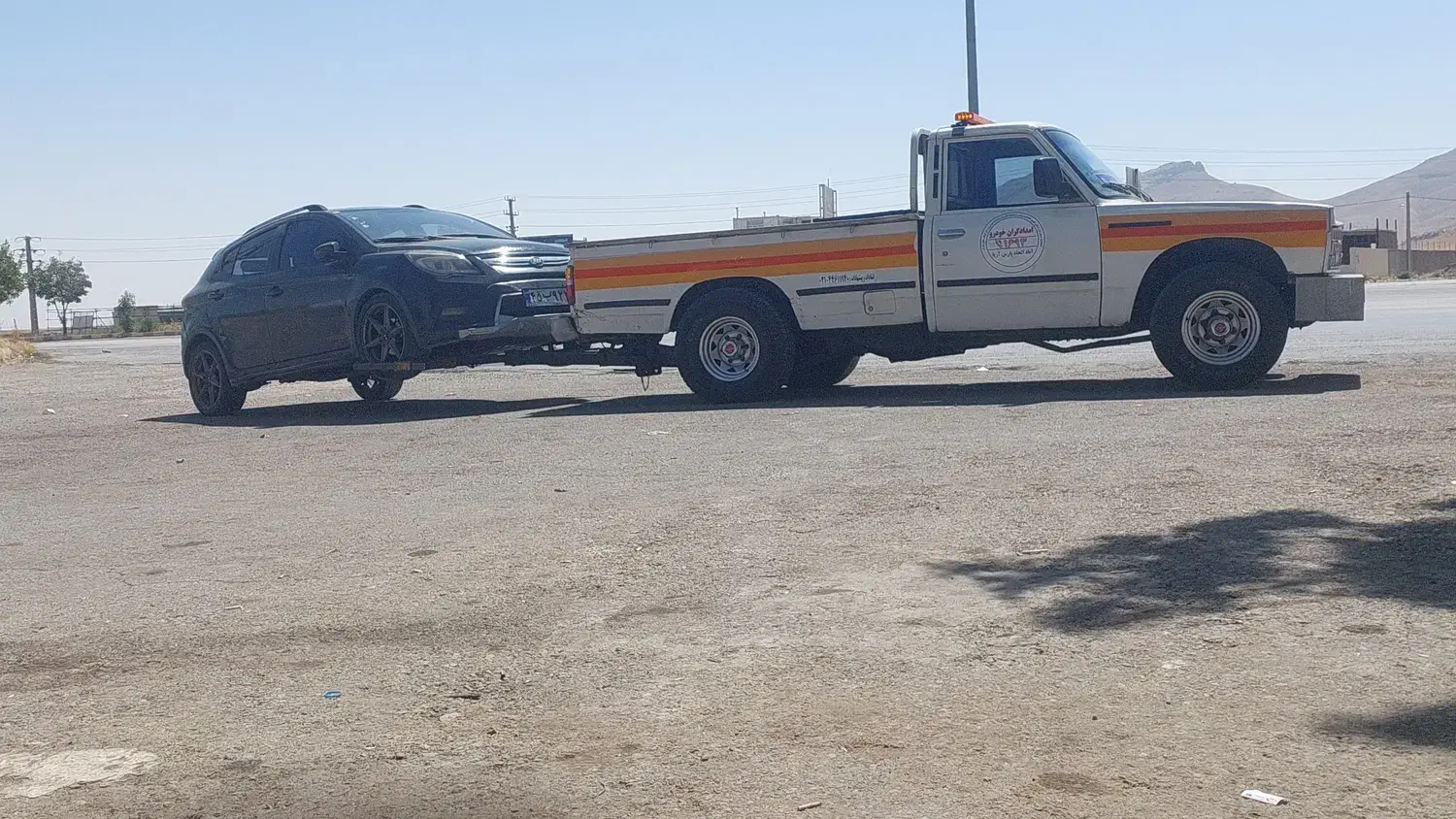 یدک کش، چرخ گیر وکفی خودرو سوار جرثقیل شبانه روزی|خدمات حمل و نقل|تهران, مرزداران|دیوار