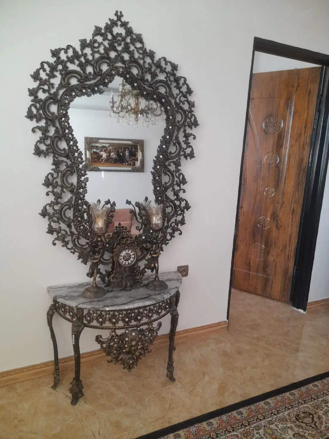 آینه کنسول|بوفه، ویترین، کنسول|لشت نشا, |دیوار