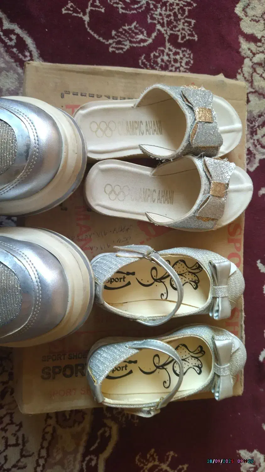 کفش ودمپای ست مادرودختری|کیف، کفش، کمربند|اصفهان, خوراسگان|دیوار