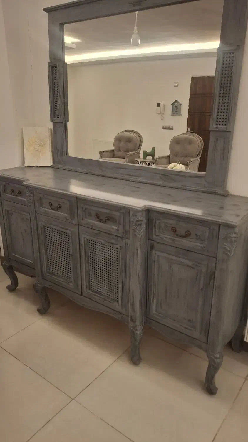 ایینه کنسول و میز تی وی|بوفه، ویترین، کنسول|رشت, لاکان|دیوار