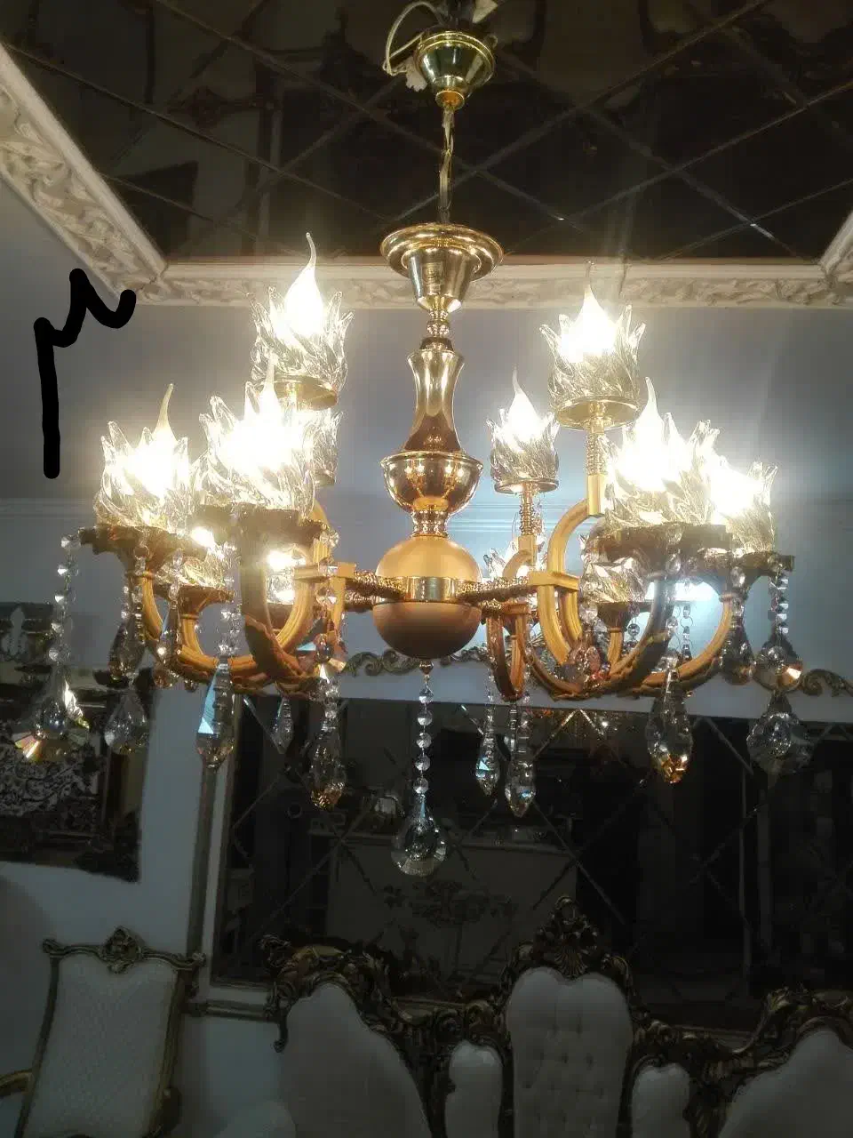 تعدادی لوستر برنجی ابطلا دسته دوم در حد نو|لوستر و چراغ آویز|مشهد, الهیه|دیوار