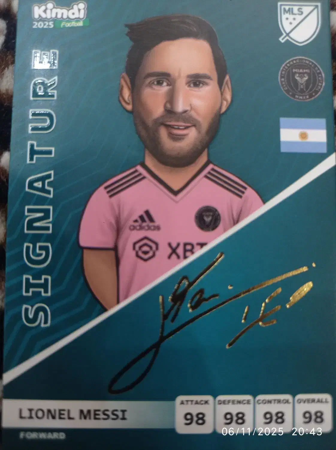 کارت امضا مسی ۲۰۲۵|کلکسیون و سرگرمی|خوی, |دیوار