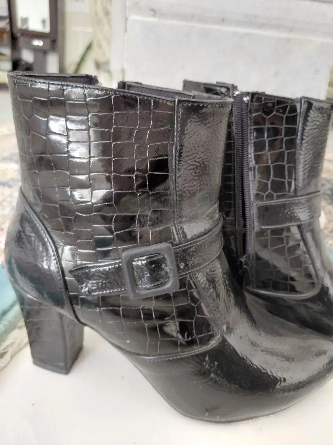 فروش نیم بوت چرم|کیف، کفش، کمربند|سیرجان, |دیوار