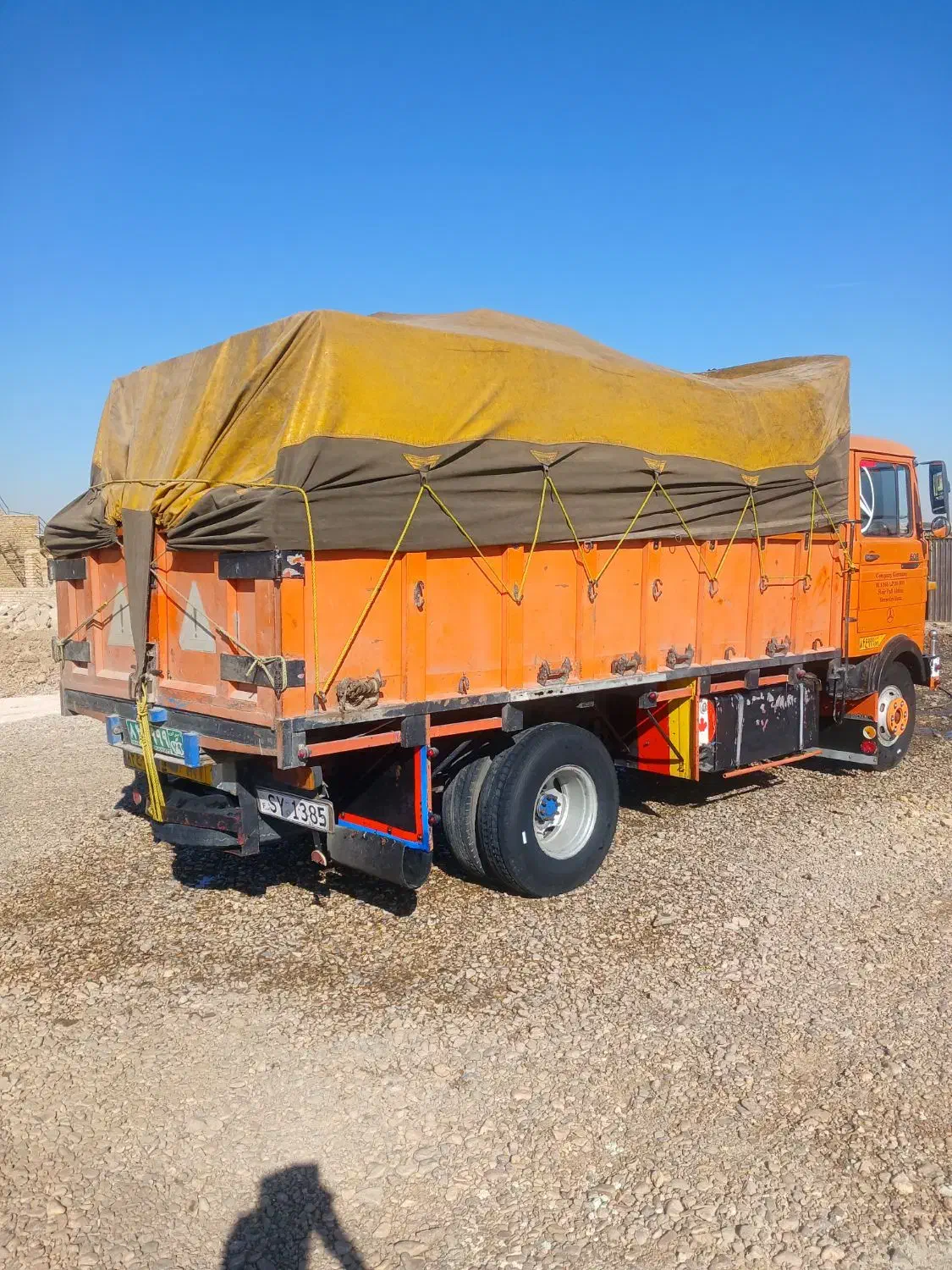 خاور بنز ۶۰۸ باری|خودرو سنگین|شال, |دیوار