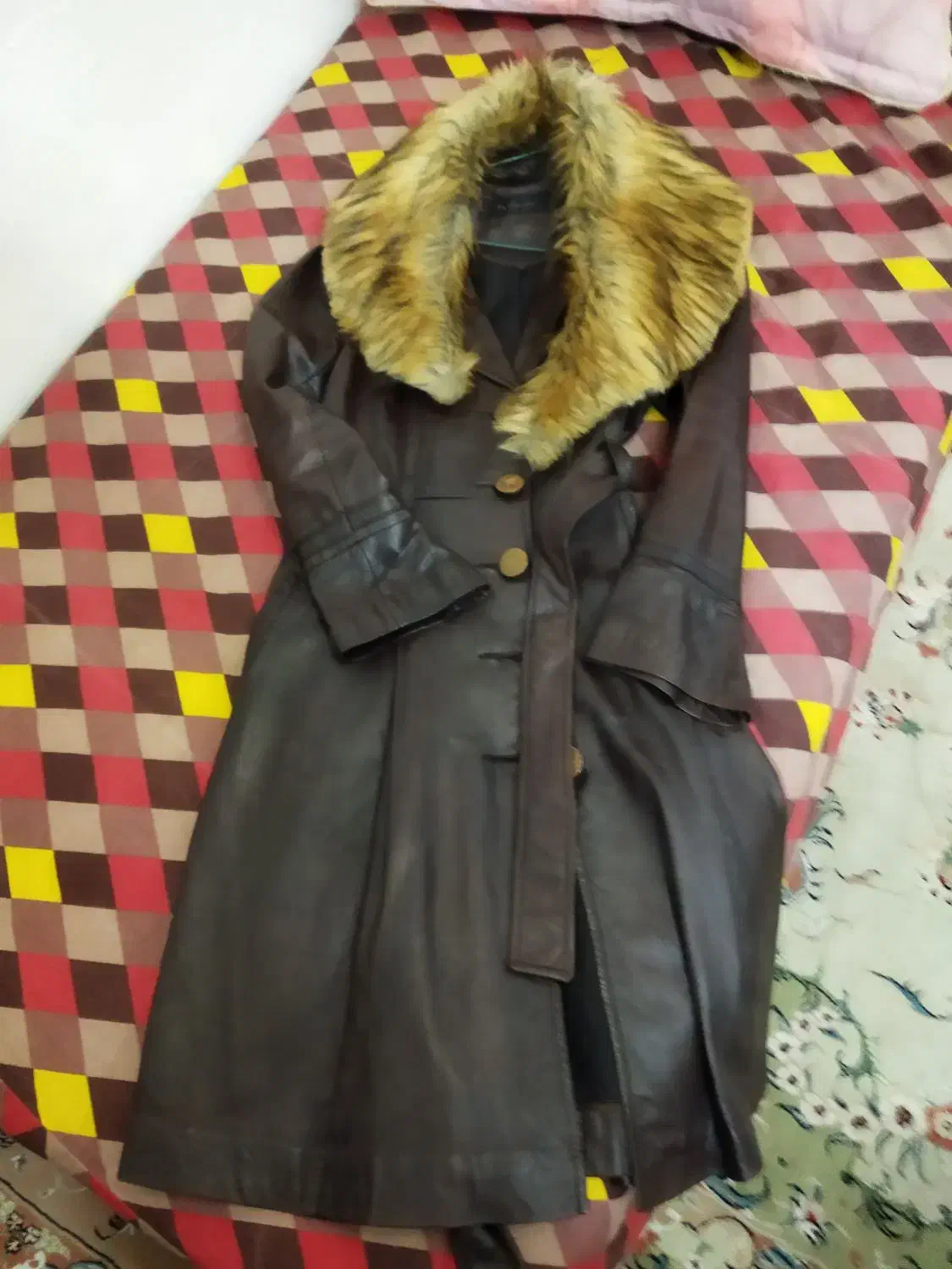 پالتو چرم مشهد اصل سایز 40|لباس|آمل, |دیوار