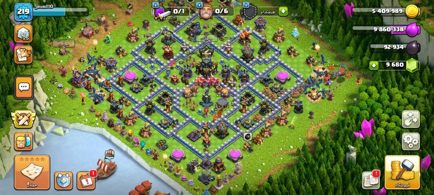 اکانت کلش تان ۱۷|کنسول، بازی ویدئویی و آنلاین|مشهد, جاهد شهر|دیوار