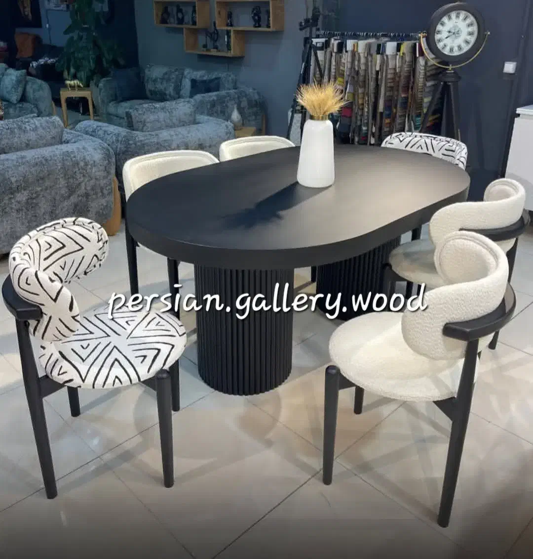 کارملا میز ناهار خوری و صندلی مینیمال ماهور|میز و صندلی غذاخوری|تهران, باغ فیض|دیوار