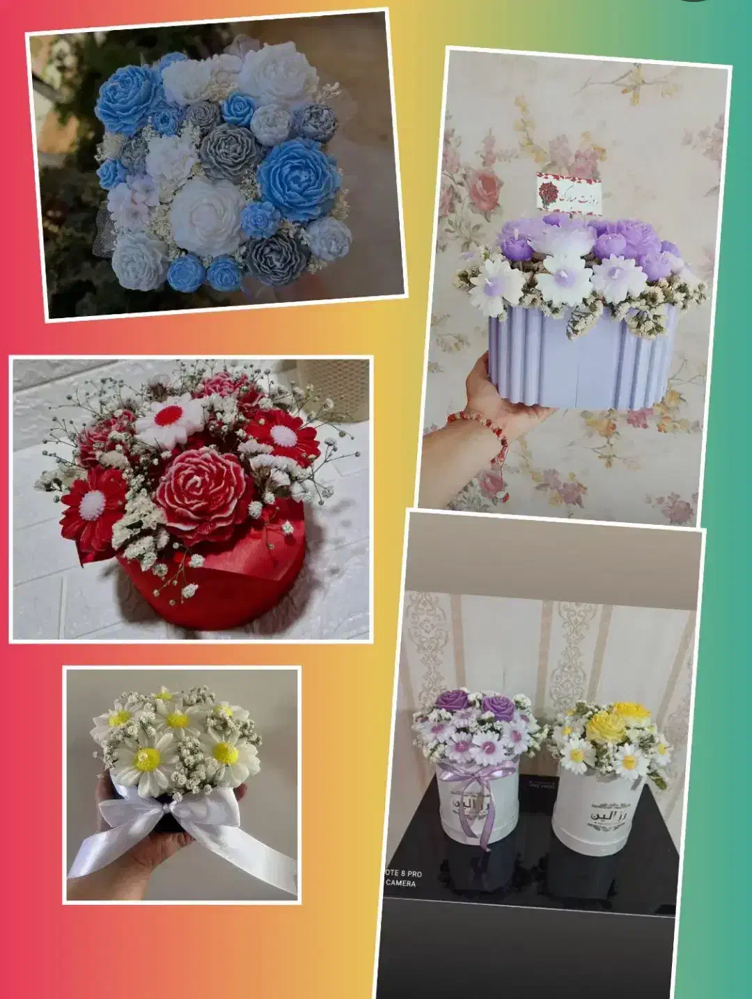 شمع و باکس گل و گیفت هدیه روز دانش آموز|صنایع دستی و سایر لوازم تزئینی|شیراز, شهرک مطهری|دیوار