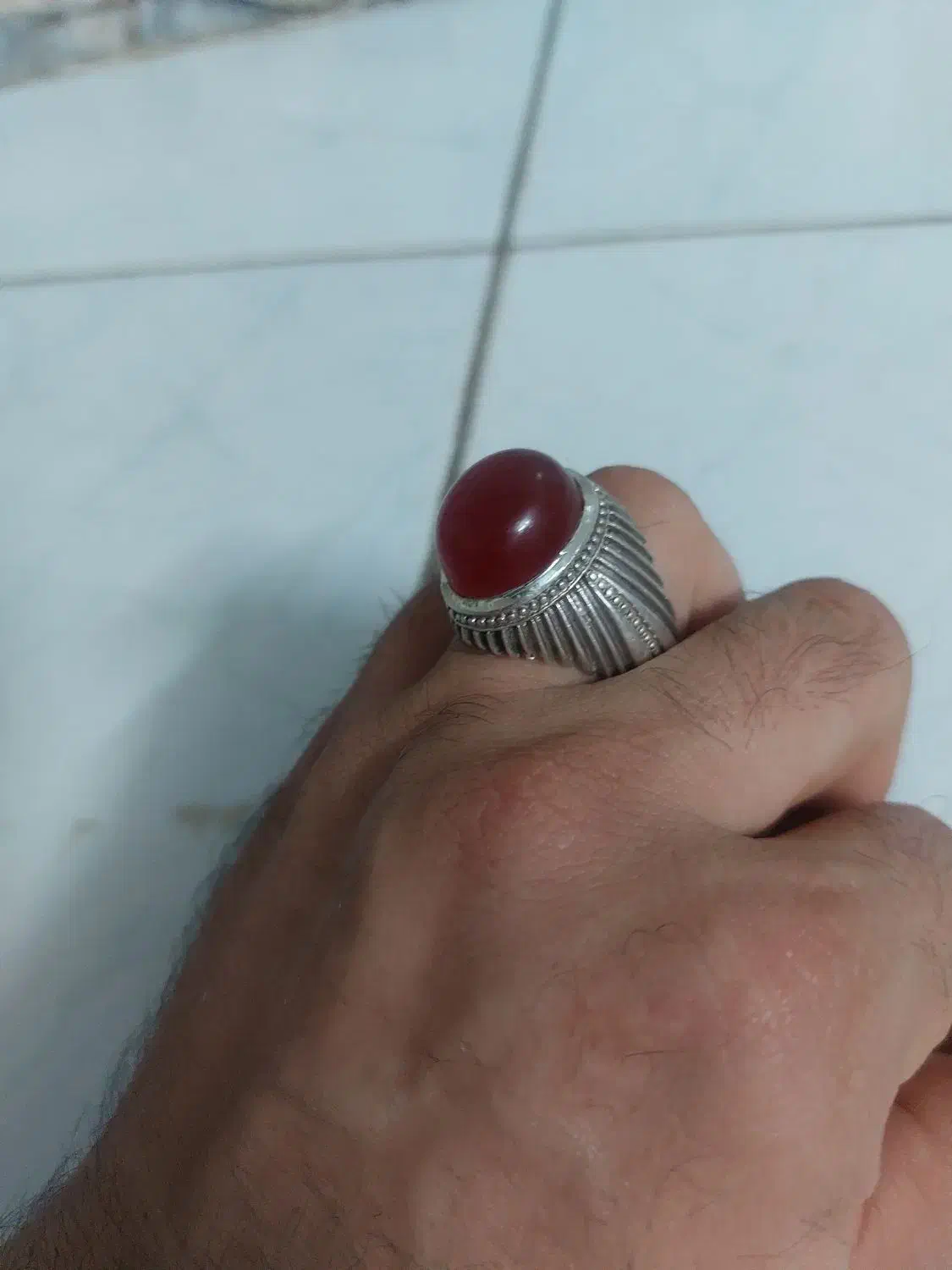 انگشتر دستساز نقره|کلکسیون اشیاء عتیقه|سمنان, |دیوار