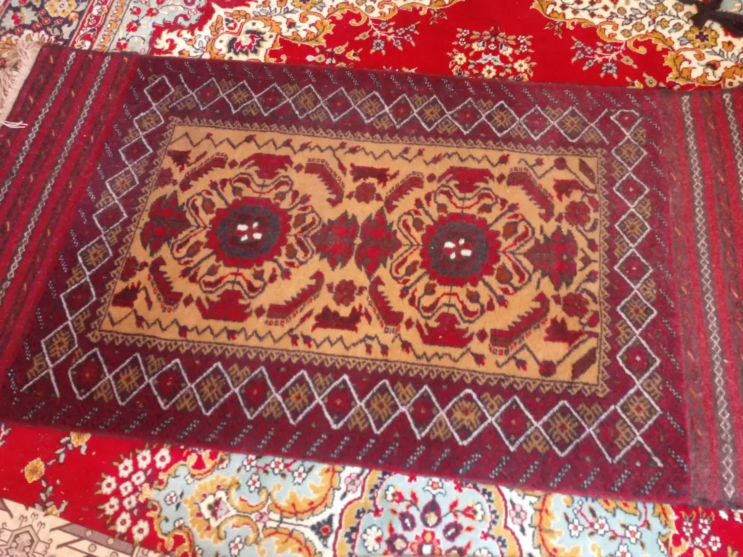 قالیچه نو دستباف|فرش|زیرکوه, |دیوار