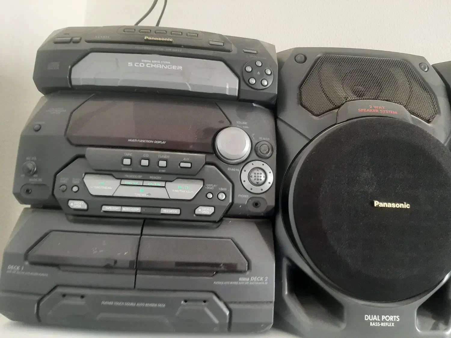 فروش ضبط صوت پاناسونیک اصل قدیمی با اسپیکر عالی|صوتی و تصویری|شاهینشهر, فردوسی|دیوار