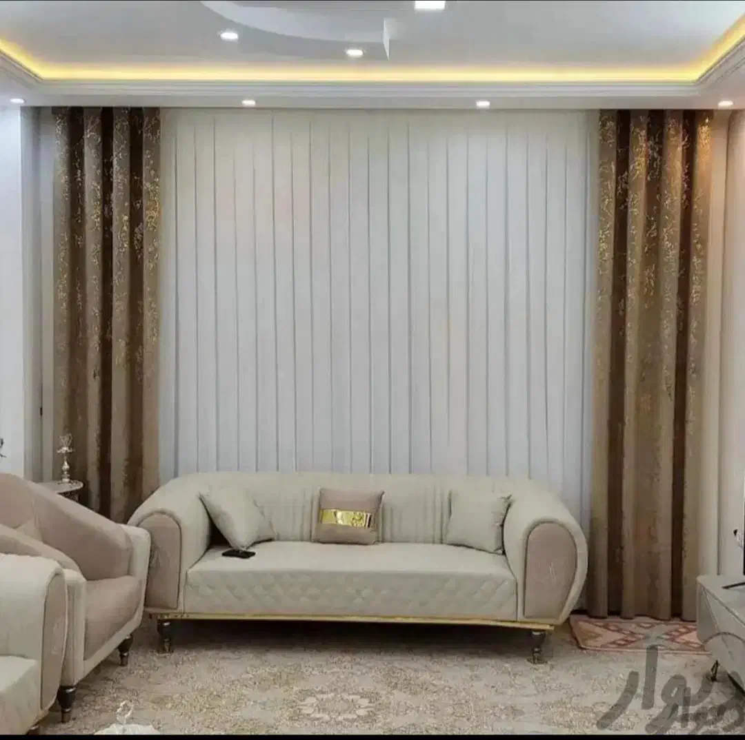 (پرده طلاکوب  الهیه خیابان بهداری)|پرده، رانر، رومیزی|کرمانشاه, |دیوار