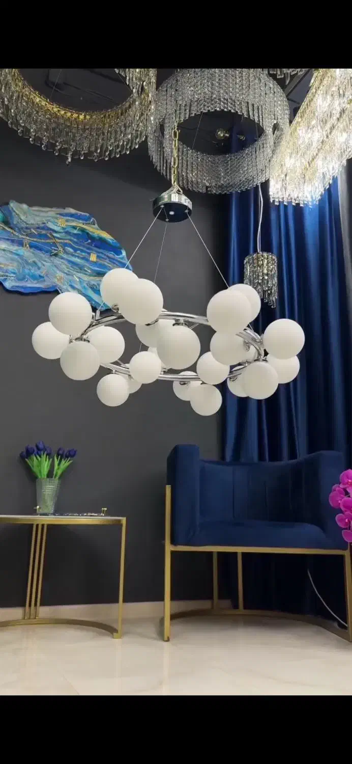 لوستر مدرن خاص طلا آینه مبل اسپرت|لوستر و چراغ آویز|اهواز, ۳۰ متری|دیوار